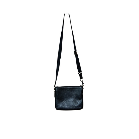 Coach Swingpack Crossbody Bag – Classic Black Pebbled Leather - Picture 7 of 10